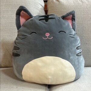 Squishmallows Grey Cat Plush 20 inch